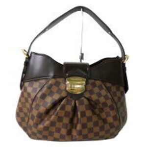 Louis Vuitton Sistine Damier Ebene Shoulder Bag Brown